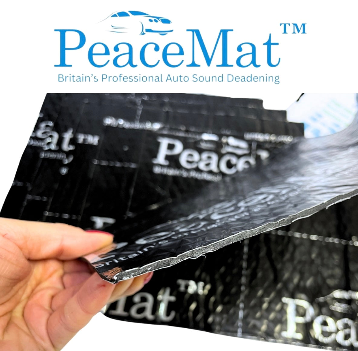 Camper Van Black Sound Deadening Pads, PeaceMAT™ XR (x20 Sheets)