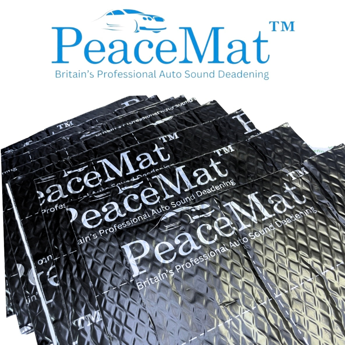 Camper Van Black Sound Deadening Pads, PeaceMAT™ XR (x20 Sheets)