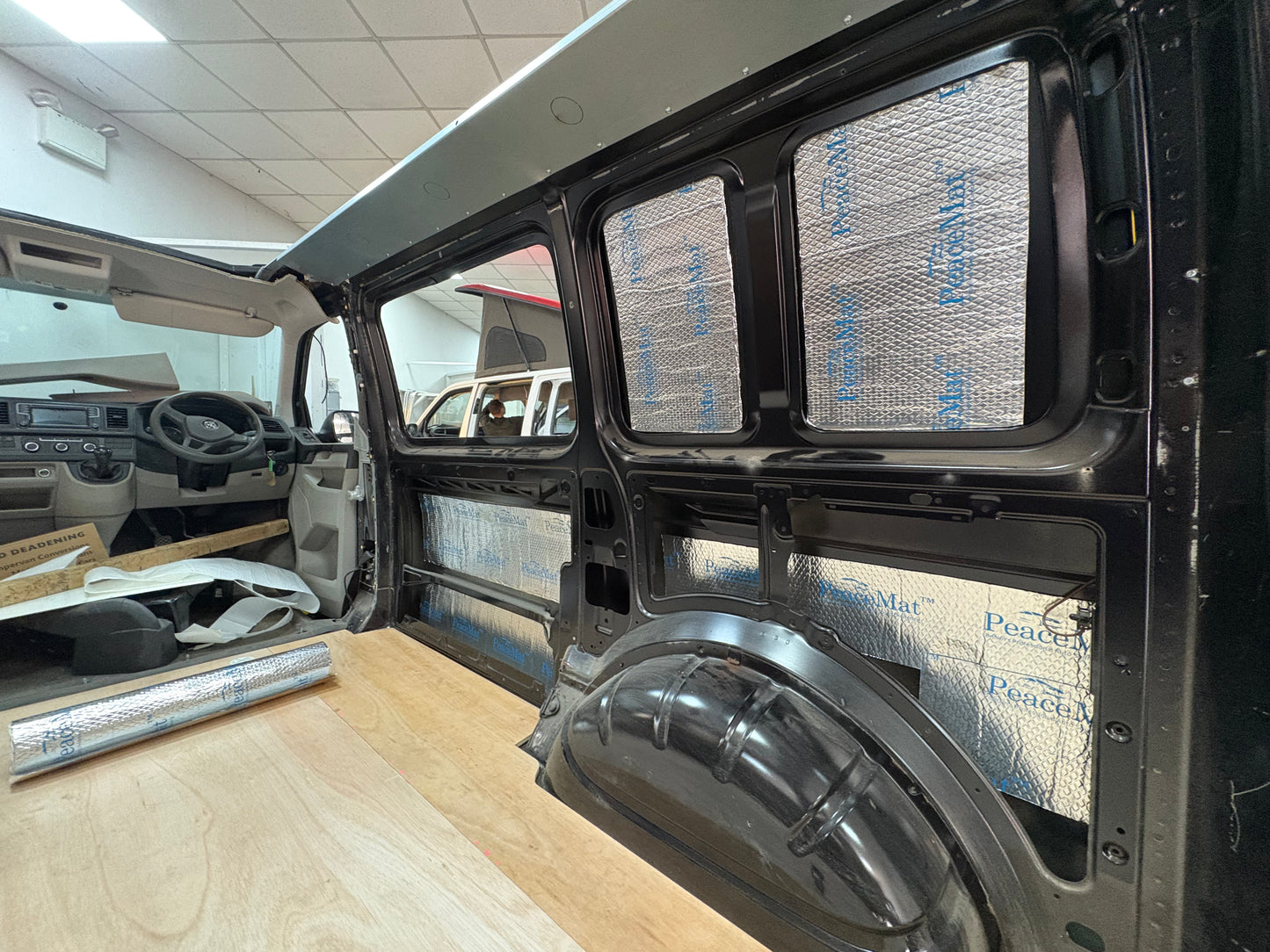 Camper Van Black Sound Deadening Pads, PeaceMAT™ XR (x20 Sheets)