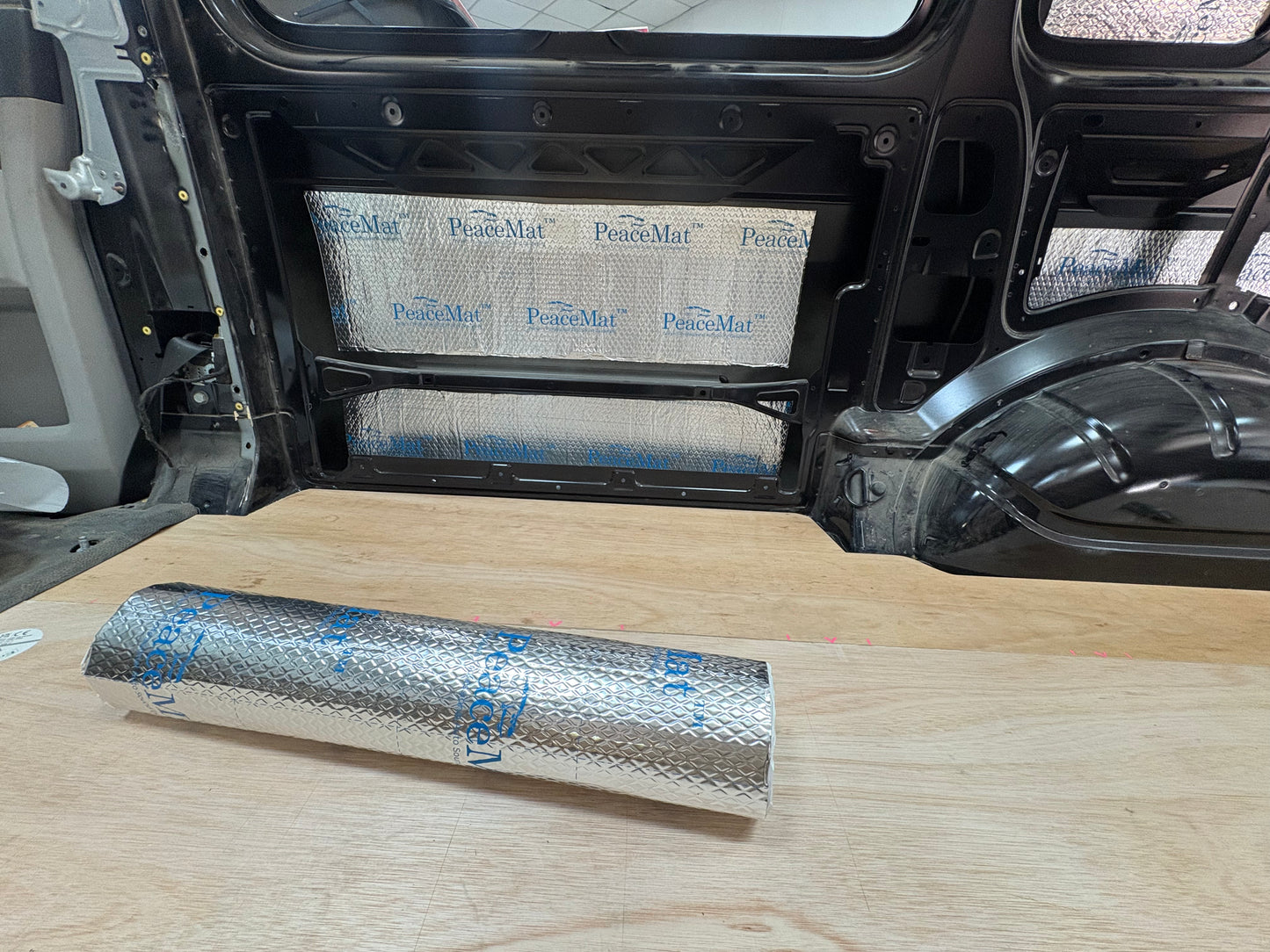 Camper Van Black Sound Deadening Pads, PeaceMAT™ XR (x20 Sheets)