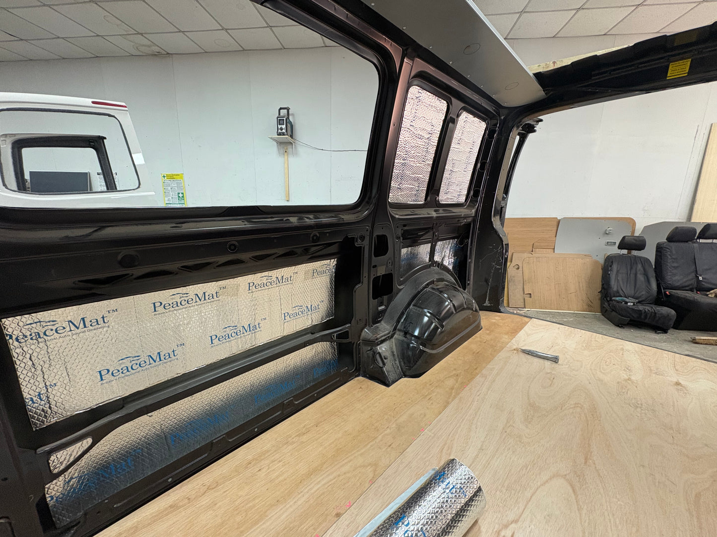 Camper Van Black Sound Deadening Pads, PeaceMAT™ XR (x20 Sheets)