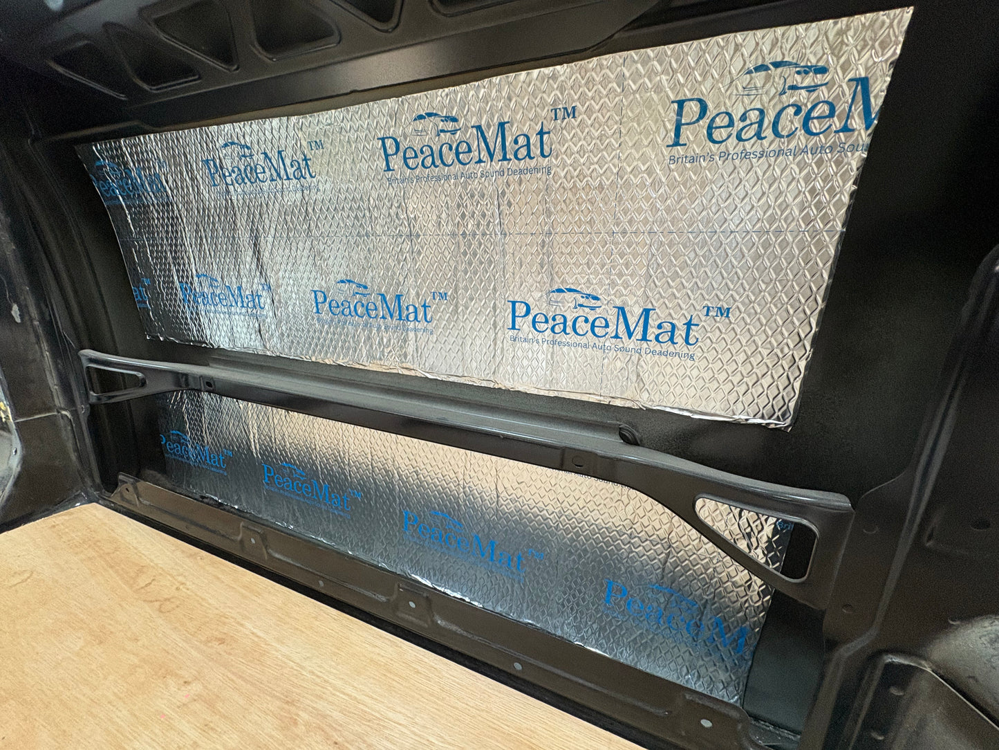 Camper Van Black Sound Deadening Pads, PeaceMAT™ XR (x20 Sheets)