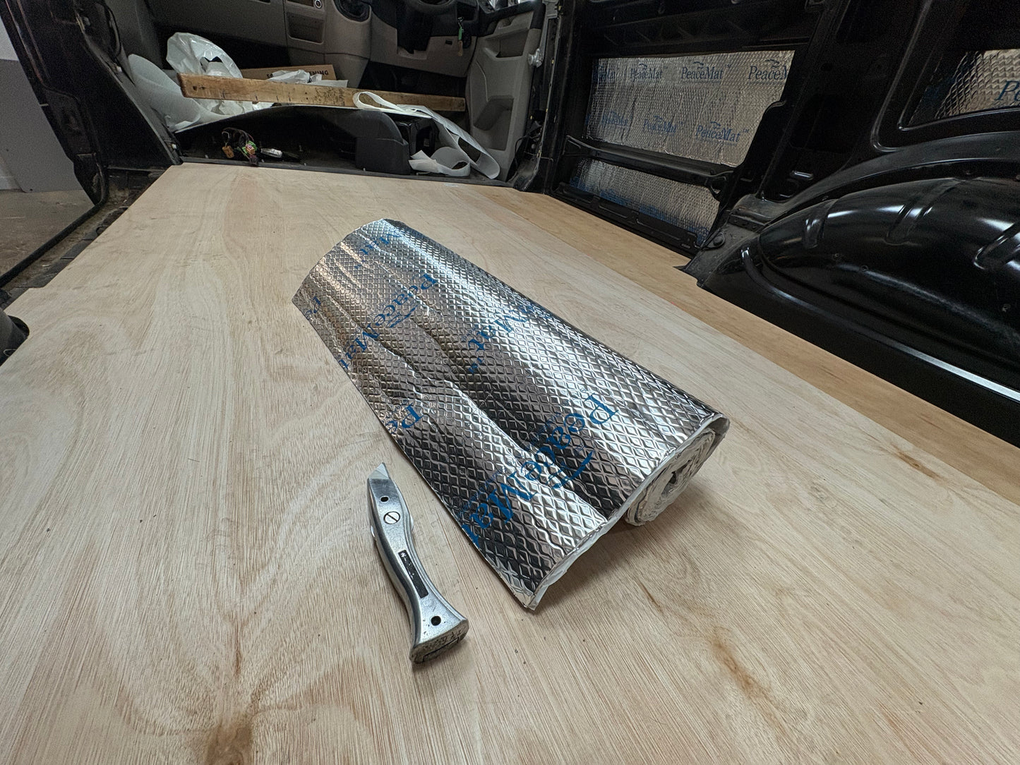 Camper Van Black Sound Deadening Pads, PeaceMAT™ XR (x20 Sheets)