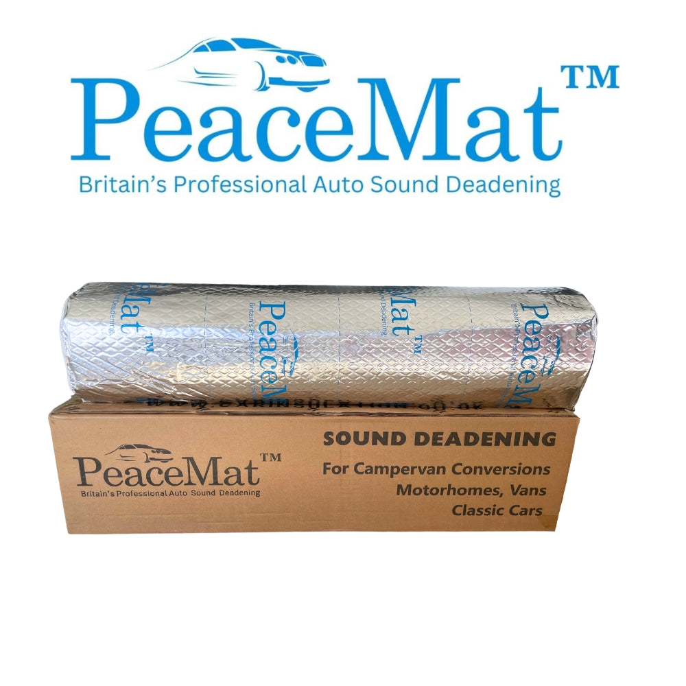 Camper Van Sound Deadening Mat, PeaceMAT XR 4m Roll in Silver