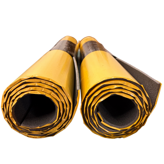 Off Cuts - 5mm Adhesive Sound Absorbing Polyethylene Foam insulation, 1m x 2m (2 x Rolls)