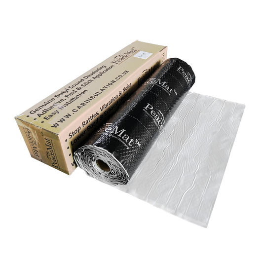 Camper Van Sound Deadening Mat, PeaceMAT XR 6m Roll in Black