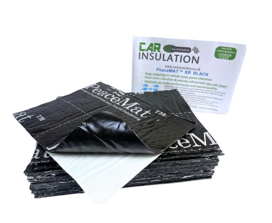 Camper Van Black Sound Deadening Pads, PeaceMAT™ XR (x20 Sheets)