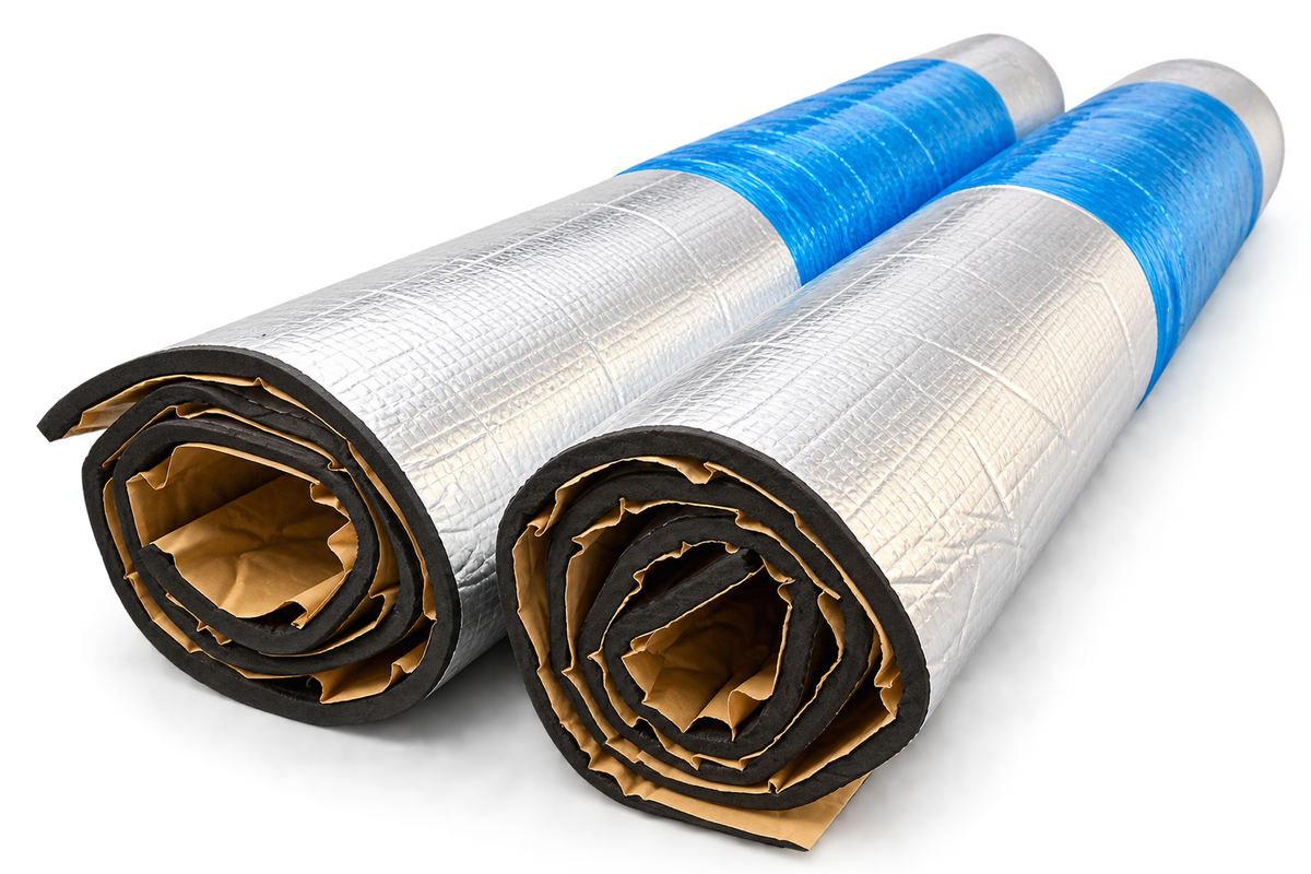 Off Cuts - 8mm Camper Van Insulation Thermal Liner Adhesive Van Liner, Glassmat XR, 1m x 1m (2 Rolls)