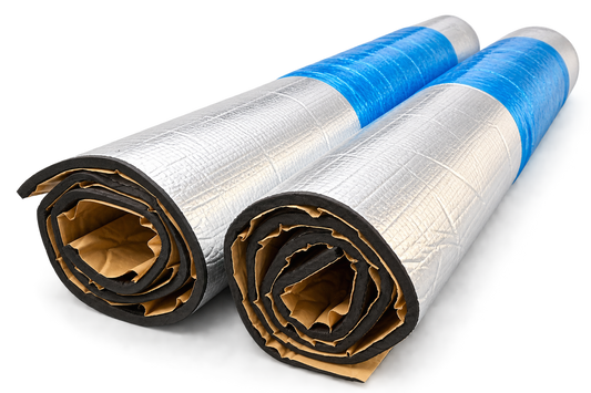 Off Cuts - 8mm Camper Van Insulation Thermal Liner Adhesive Van Liner, Glassmat XR, 1m x 1m (2 Rolls)