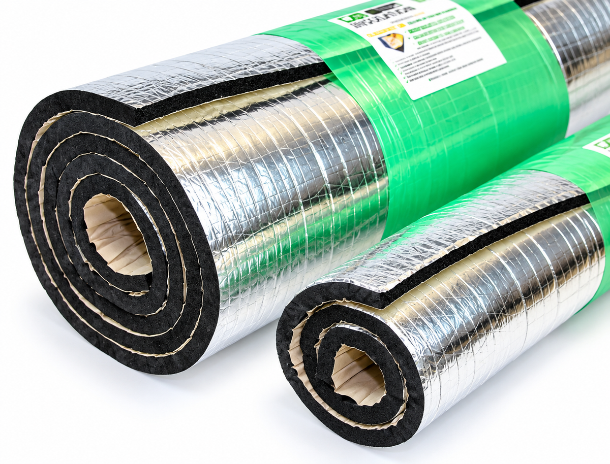 GlassMAT ZR 30mm Van & Boat Insulation - Heat Reflective Thermal Foam & Vapour Barrier