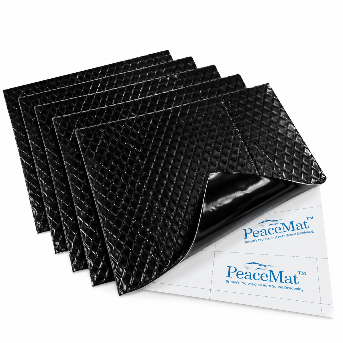 Campervan Sound Deadening Mats - 20x Black Butyl Soundproofing Sheets for Car & Van (PeaceMAT XR)