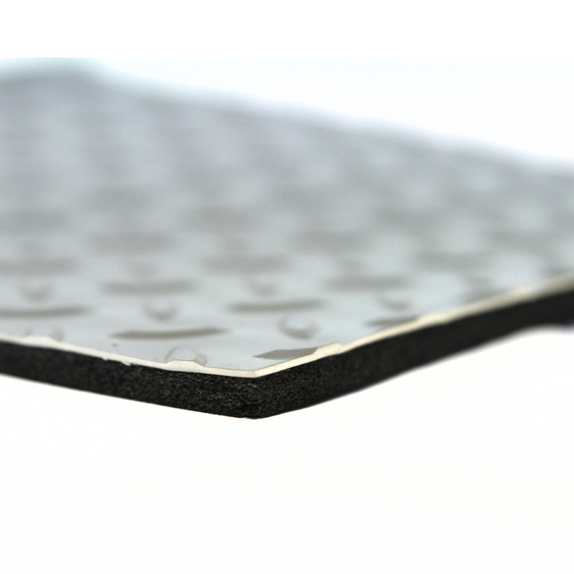 Floorflex Grey Camper Van Floor Soundproofing Checker 5mm PVC Mat + Fo ...
