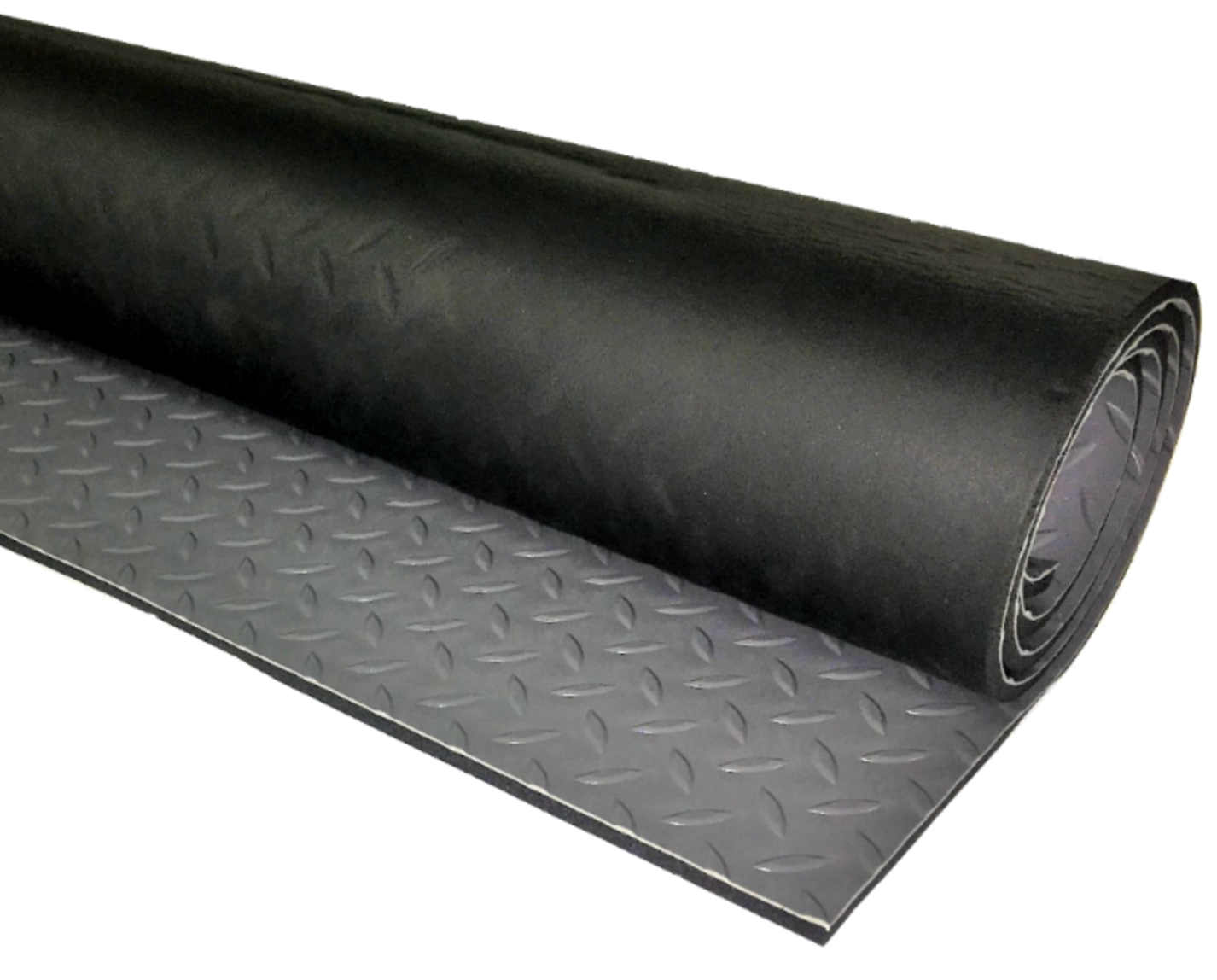 Floorflex Grey Camper Van Floor Soundproofing Checker 5mm PVC Mat + Foam