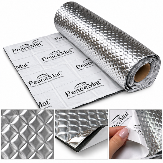 Campervan Sound Deadening Mat, PeaceMAT XR 2m Roll in Silver