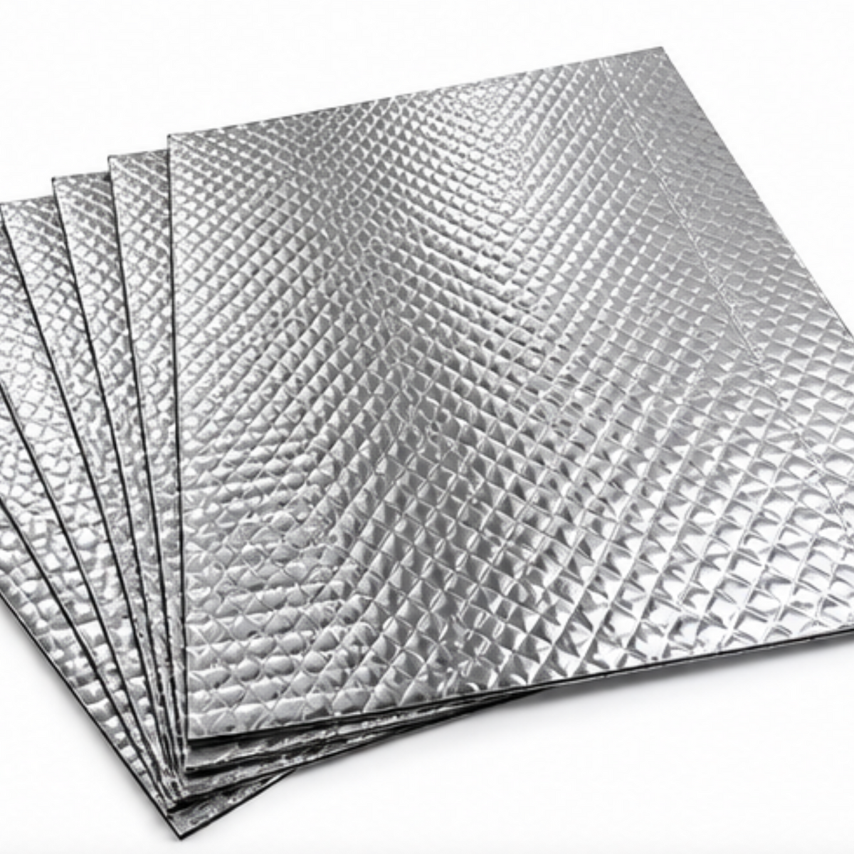 20x Campervan Sound Deadening Sheets - Silver Butyl Soundproofing Mats for Car, Van & Doors (PeaceMAT XR)