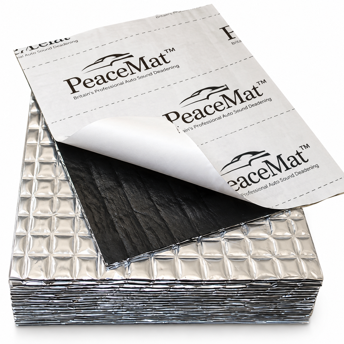 20x Campervan Sound Deadening Sheets - Silver Butyl Soundproofing Mats for Car, Van & Doors (PeaceMAT XR)