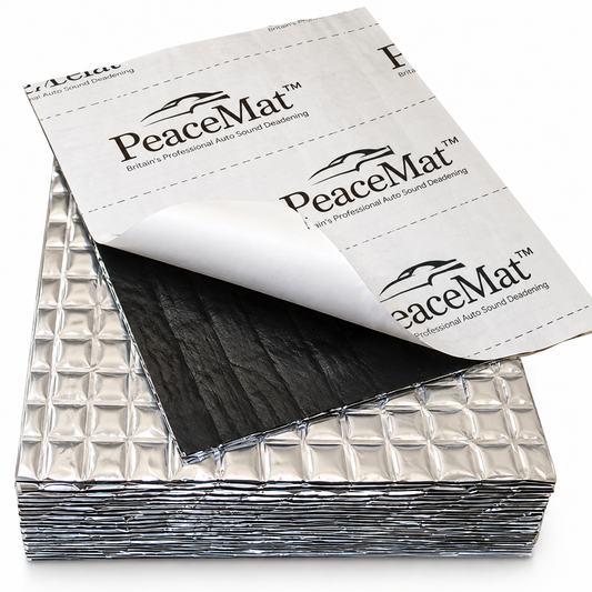 20x Campervan Sound Deadening Sheets - Silver Butyl Soundproofing Mats for Car, Van & Doors (PeaceMAT XR)