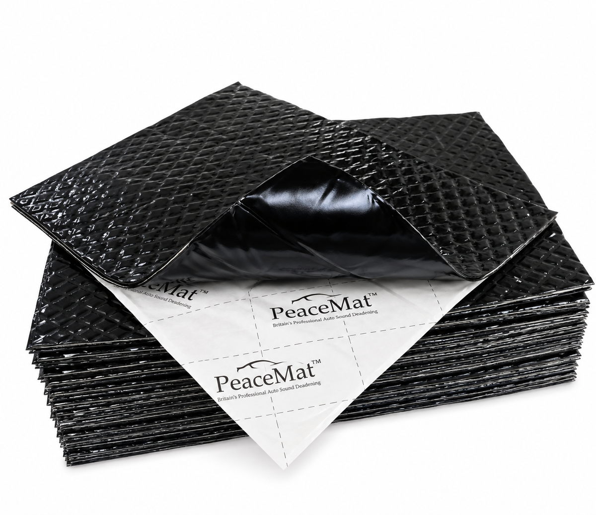 Campervan Sound Deadening Mats - 20x Black Butyl Soundproofing Sheets for Car & Van (PeaceMAT XR)