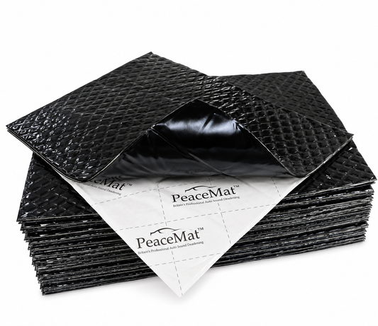 Campervan Sound Deadening Mats - 20x Black Butyl Soundproofing Sheets for Car & Van (PeaceMAT XR)